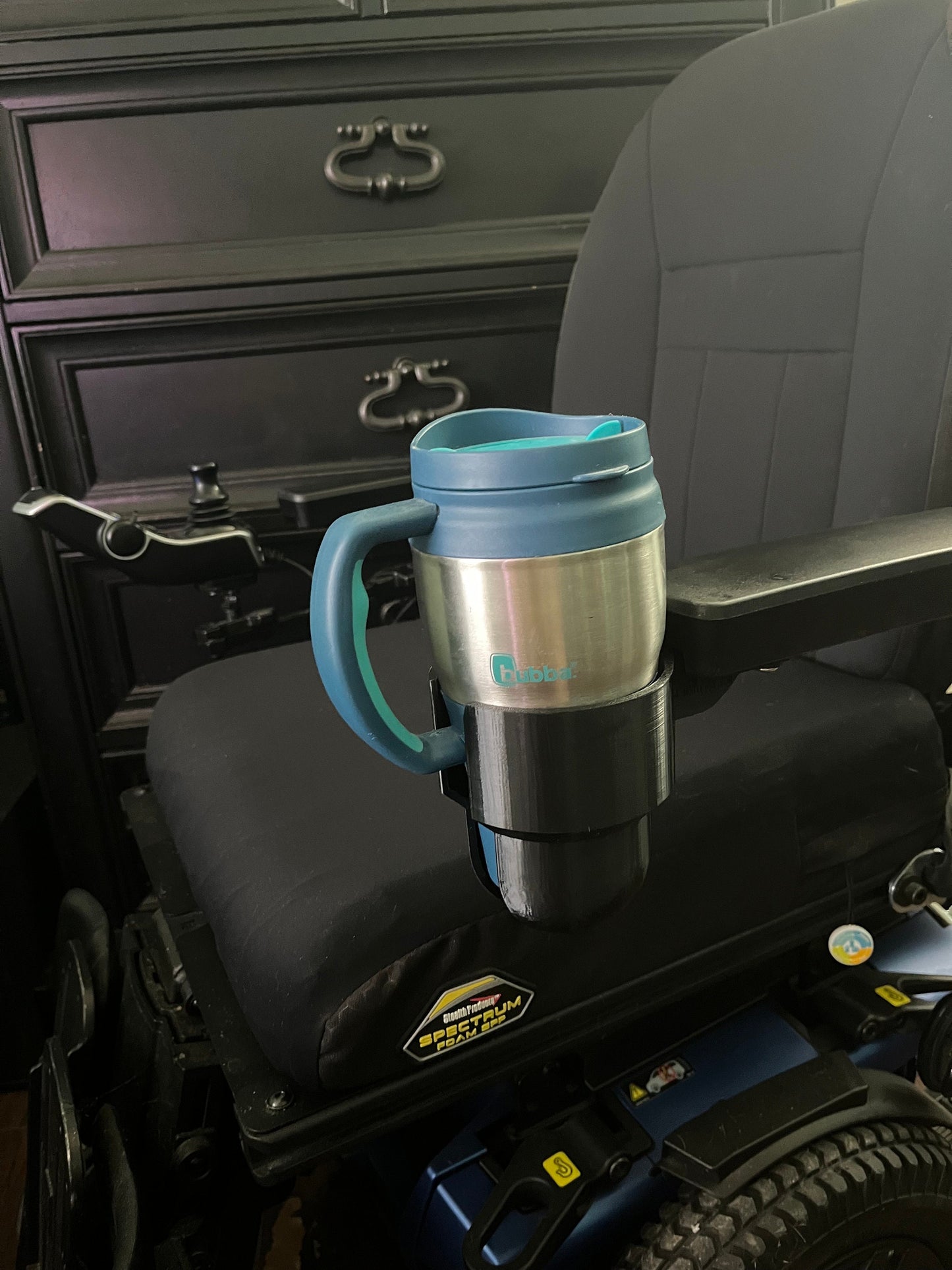 Cup Holder Designed for Quantum Power Wheelchair