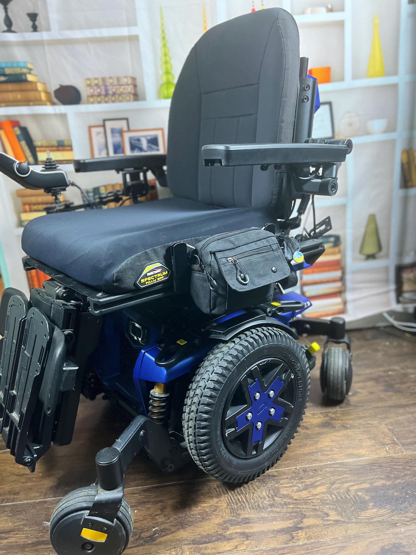Canvas Saddle Bag With Brackets Designed for Quantum Power Wheelchair NEW 2025