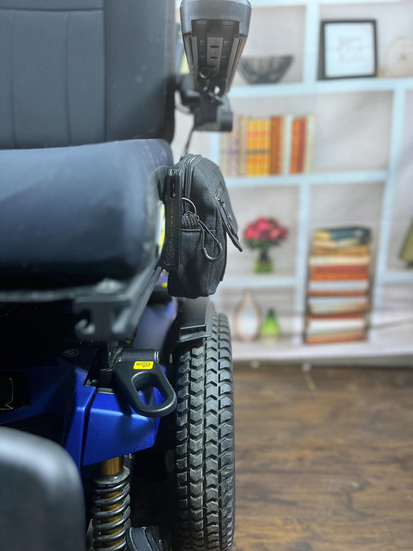 Canvas Saddle Bag With Brackets Designed for Quantum Power Wheelchair NEW 2025