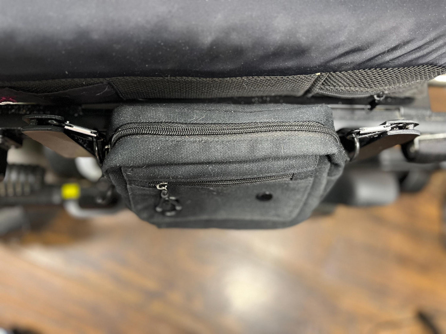 Canvas Saddle Bag With Brackets Designed For Permobil Power Wheelchair NEW 2025
