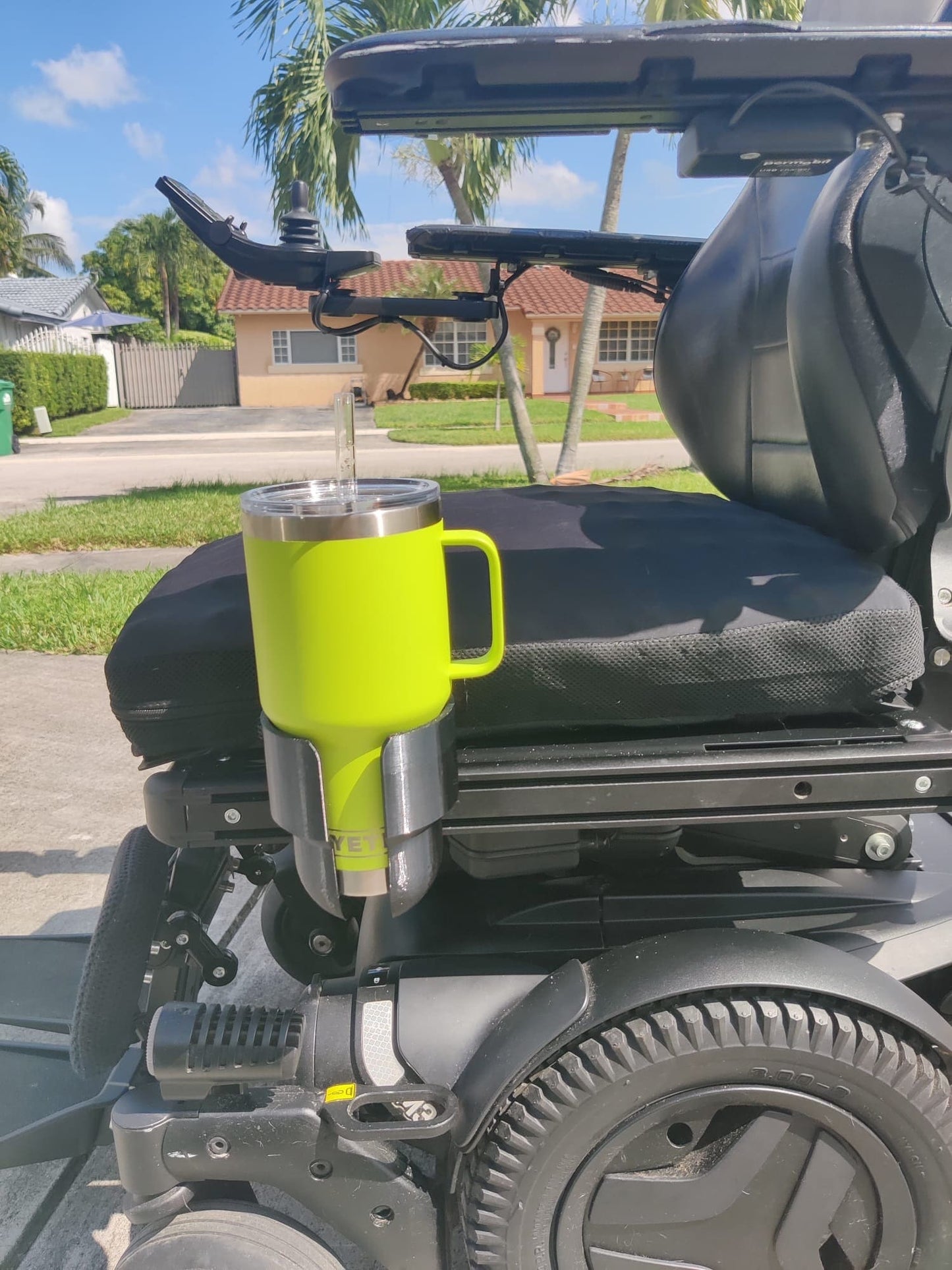 Side Seat Cup Holder Designed For Permobil Power Wheelchair