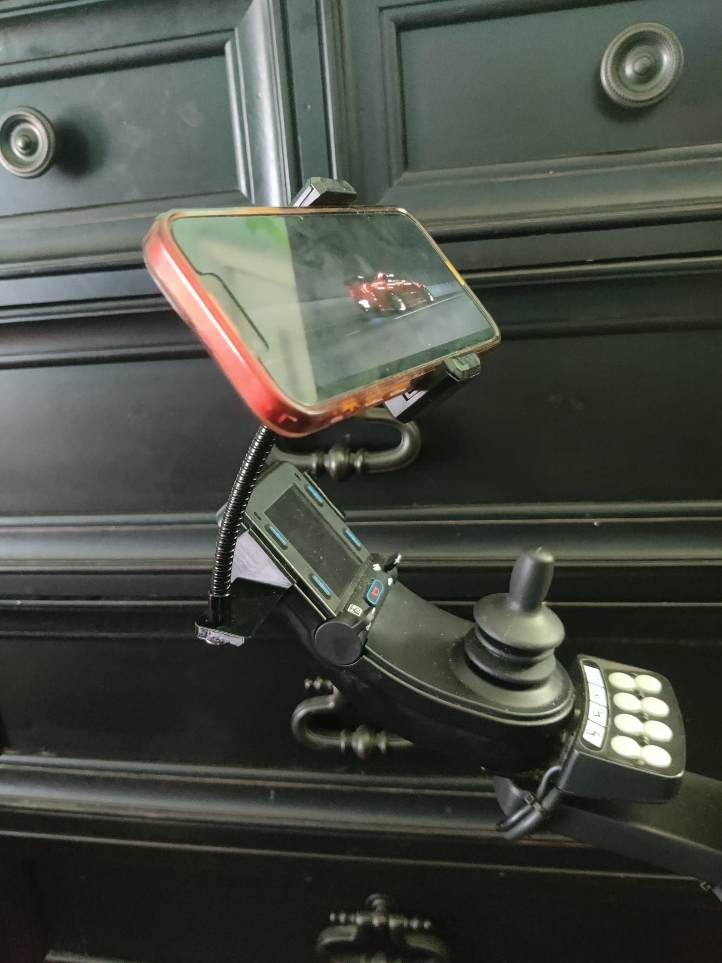 Phone Holder Designed For Permobil and Quickie R-NET Joystick (Models: PJSM, CJSM2)