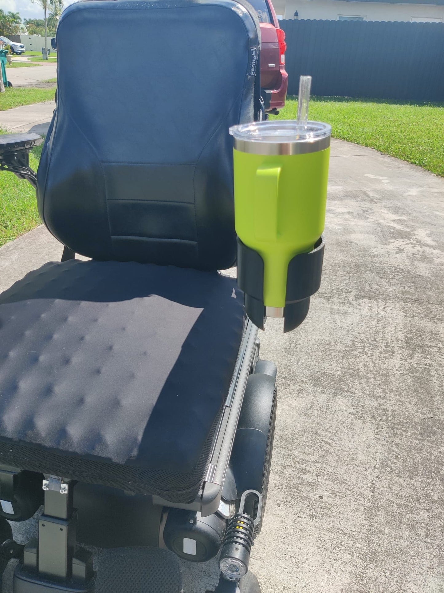 Cup Holder Designed For Permobil Power Wheelchair