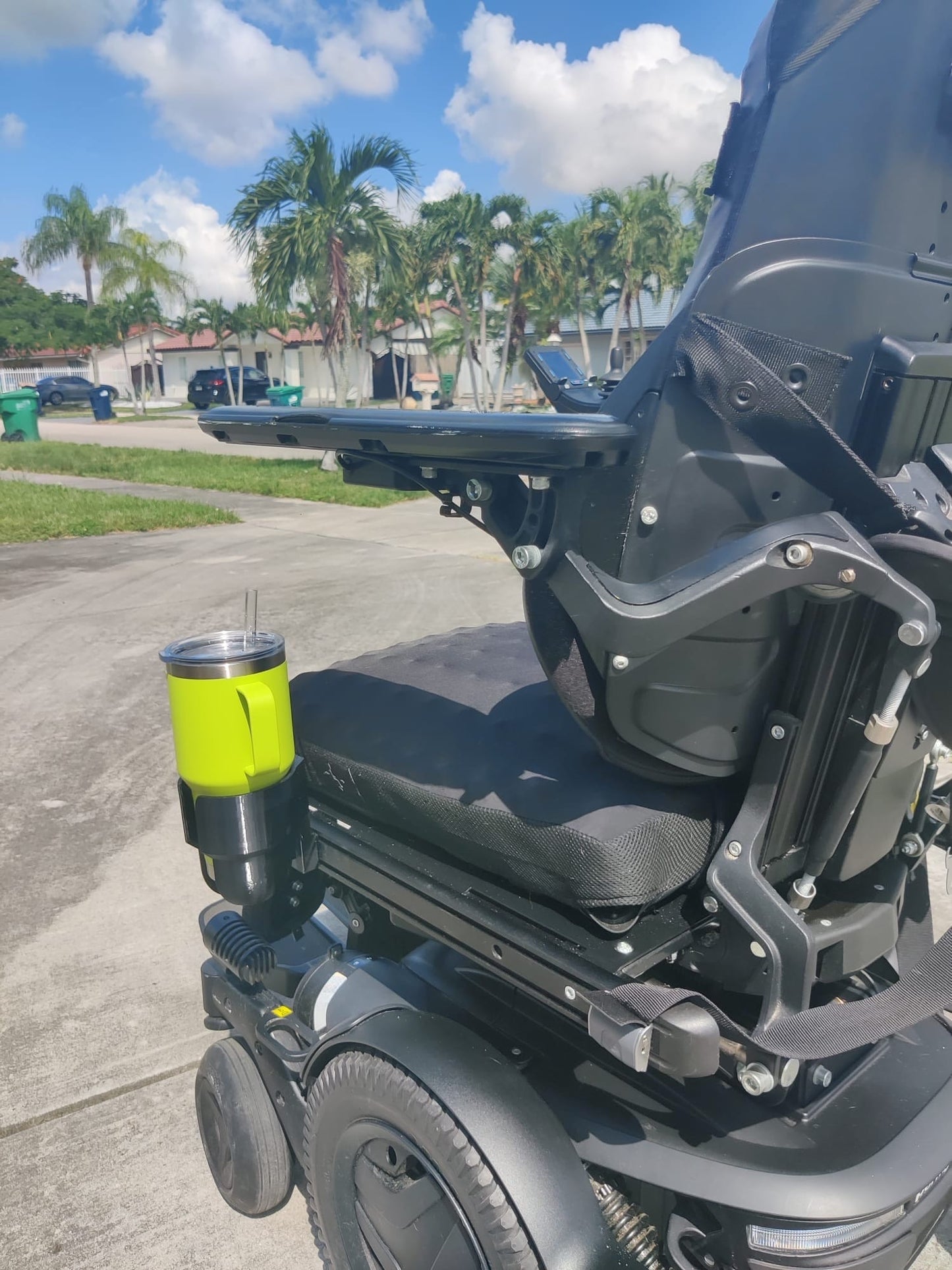 Side Seat Cup Holder Designed For Permobil Power Wheelchair