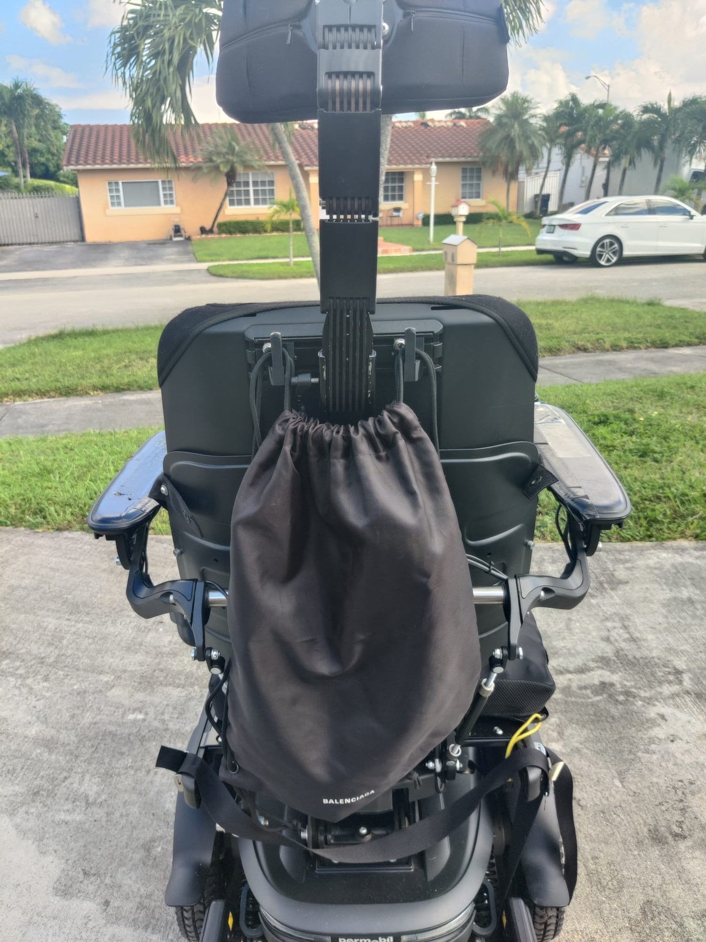 Rear Bag Hooks Designed For Permobil Headrest