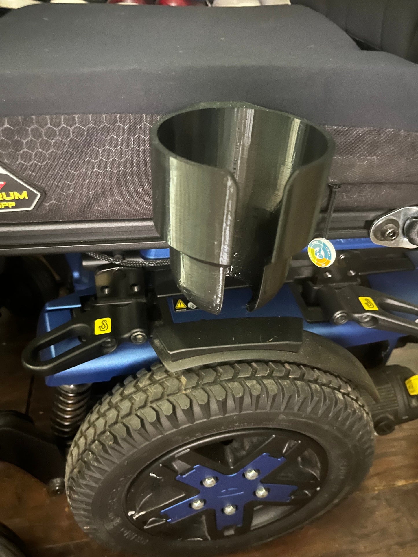 Side Seat Cup Holder Designed For Quantum Power Wheelchair