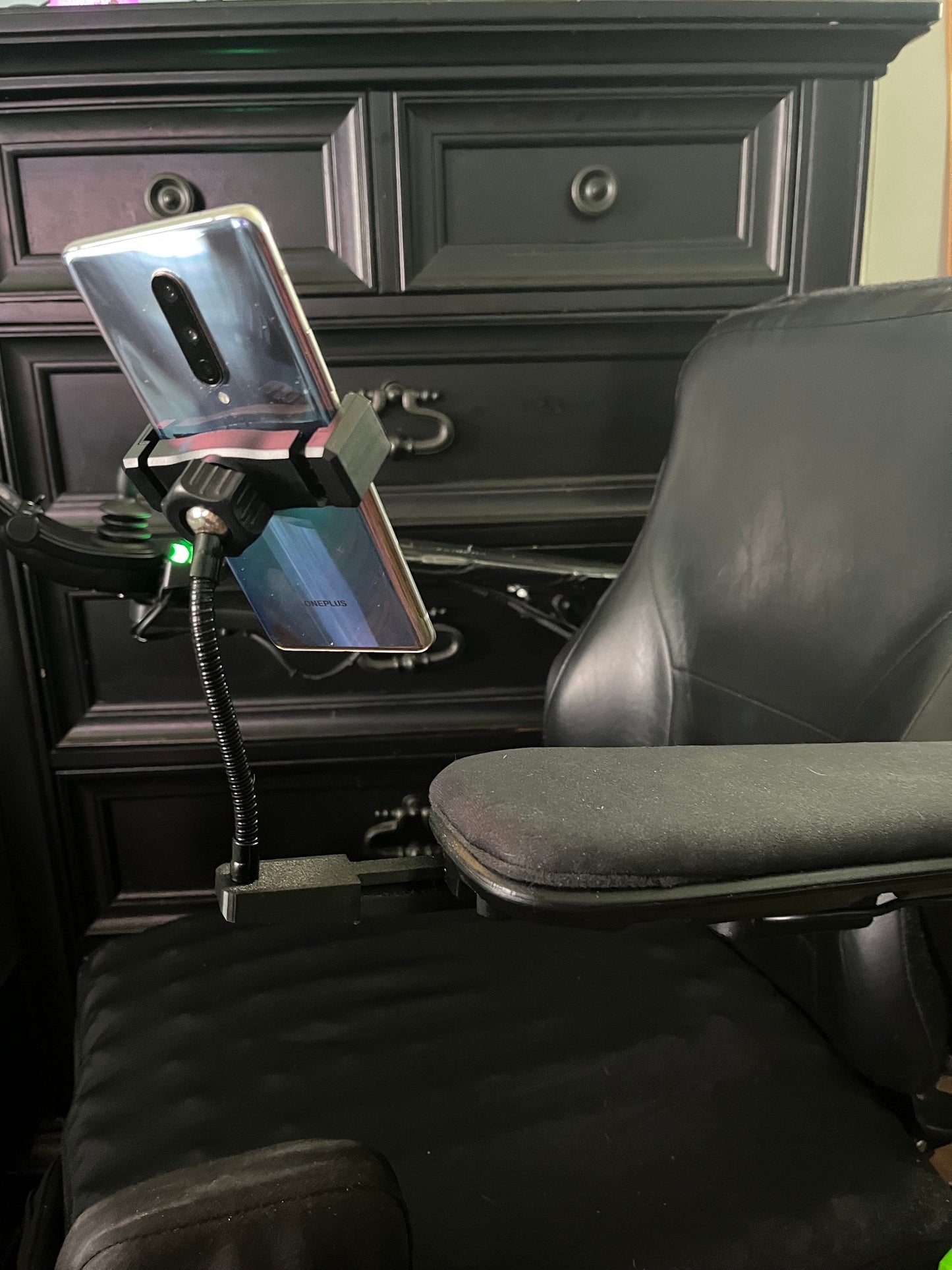 Armrest Phone Holder Designed For Permobil Power Wheelchair