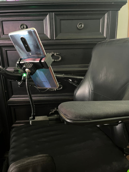 Armrest Phone Holder For Permobil Power Wheelchair