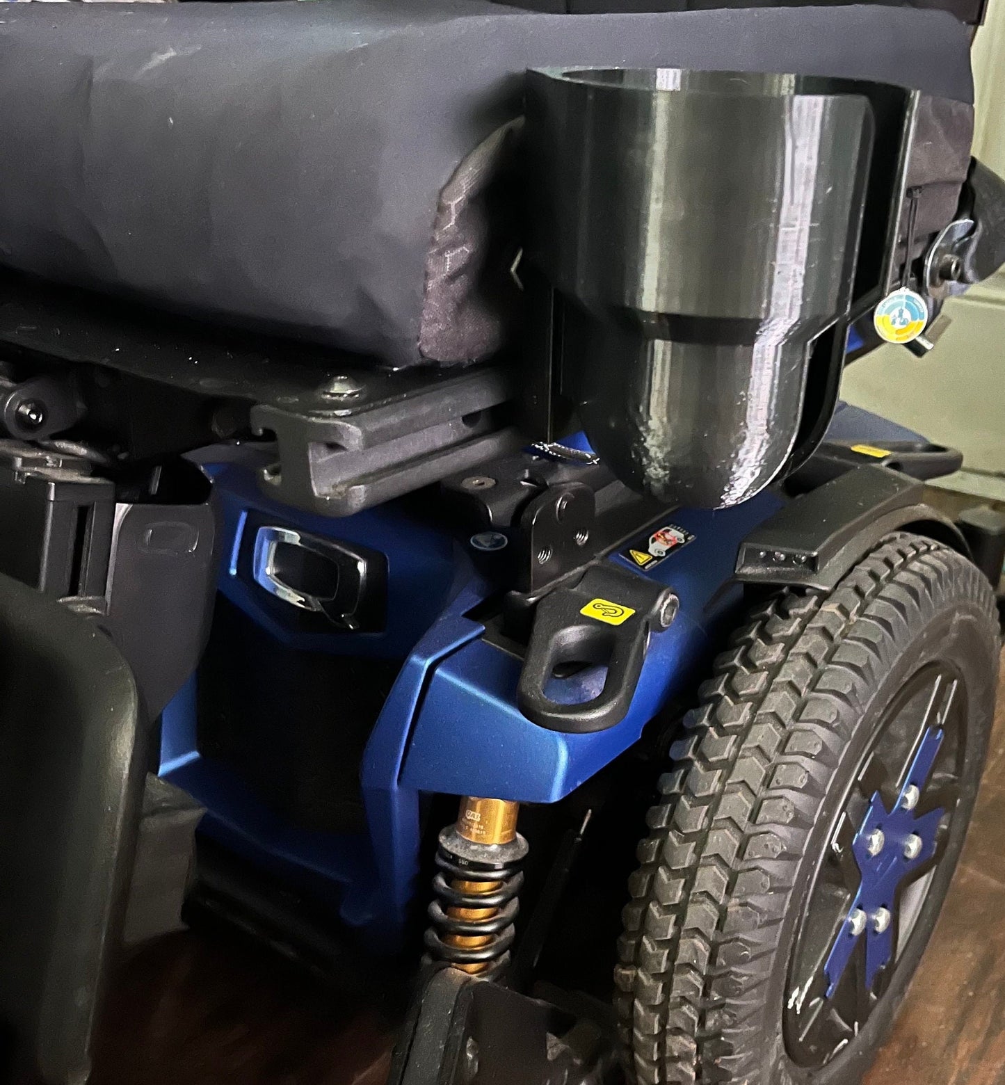 Side Seat Cup Holder Designed For Quantum Power Wheelchair