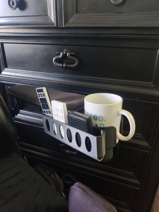 Cup Holder + Phone Basket Set for Quantum Power Wheelchair