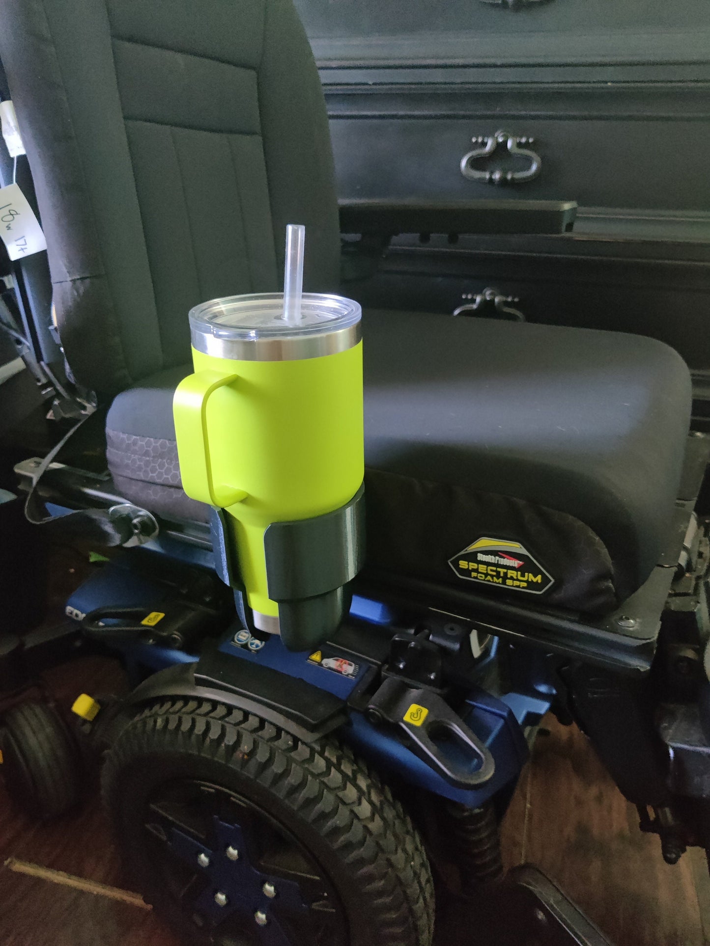 Side Seat Cup Holder Designed For Quantum Power Wheelchair