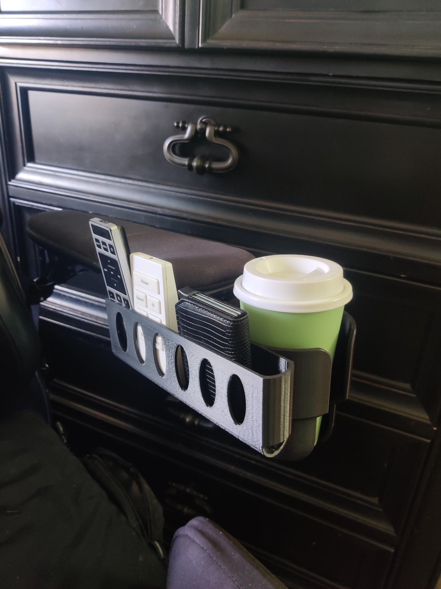 Cup Holder + Phone Basket Set Designed For Permobil Power Wheelchair